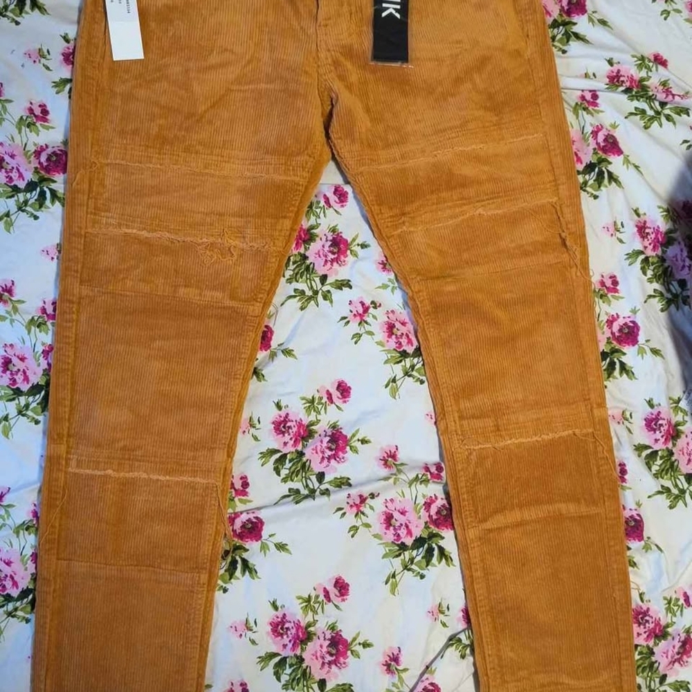 Kdnk Rust Brown Corduroy Skinny Pants